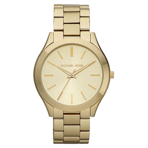 michael kors mid size runway watch stainless steel|Michael Kors runway watch slim.